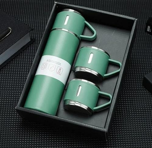 VACUUM FLASK WITH 3 CUP